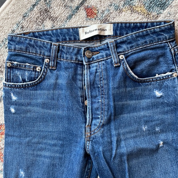 💜 reformation distressed jeans - Picture 4 of 8